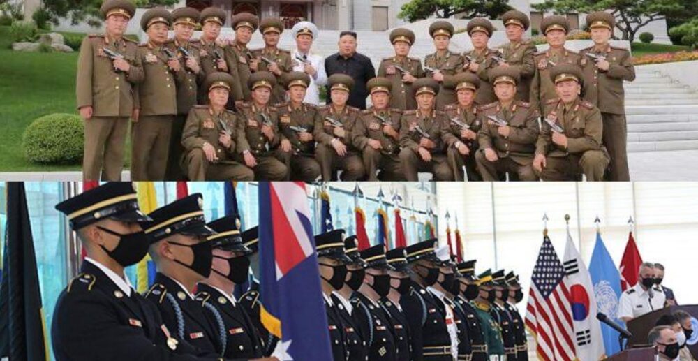 លោក គីម ជុងអ៊ុន សប្បាយចិត្ត ក្នុងថ្ងៃគម្រប់ខួប 67ឆ្នាំ ផ្អាកសង្គ្រាមជាមួយកូរ៉េខាងត្បូង ចែកកាំភ្លើងខ្លីឱ្យទាហាន ដោយគ្មានពាក់ម៉ាស់ការពារវីរុស