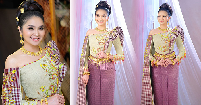 មាន សូនីតា កាន់តែលេចធ្លោជាមួយឈុតសំអាងការច្នៃម៉ូដពីក្រមាខ្មែរ