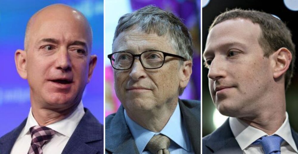 7ក្នុងចំណោមមនុស្ស10នាក់ដែលមានទ្រព្យច្រើនជាងគេក្នុងពិភពលោក គឺសុទ្ធតែជាមហាសេដ្ឋីក្នុងវិស័យបច្ចេកវិទ្យា