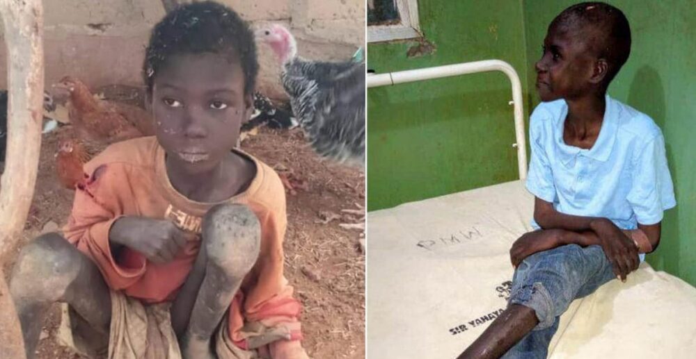 ឪពុកចិត្តឃោរឃៅ ដាក់ច្រវាក់កូន​អាយុ​12​ឆ្នាំ​ឱ្យរស់​នៅក្នុងក្រោលសត្វ និង​យកចំណី​ពពែជាអាហារអស់​រយៈពេលជាង​2ឆ្នាំ