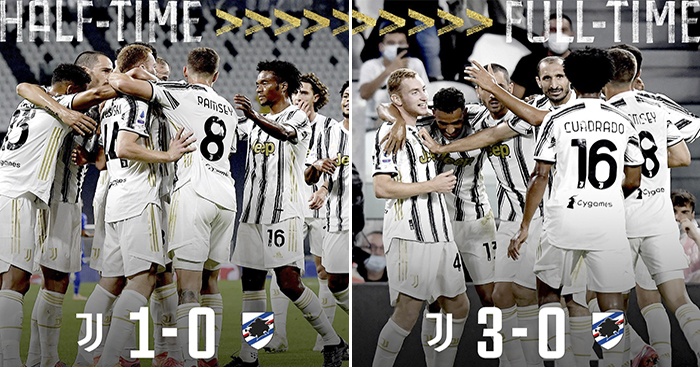 ខ្លាំងមែន! Juventus លត់ Sampdoria 3-0 ក្នុងថ្ងៃបើករដូវកាល