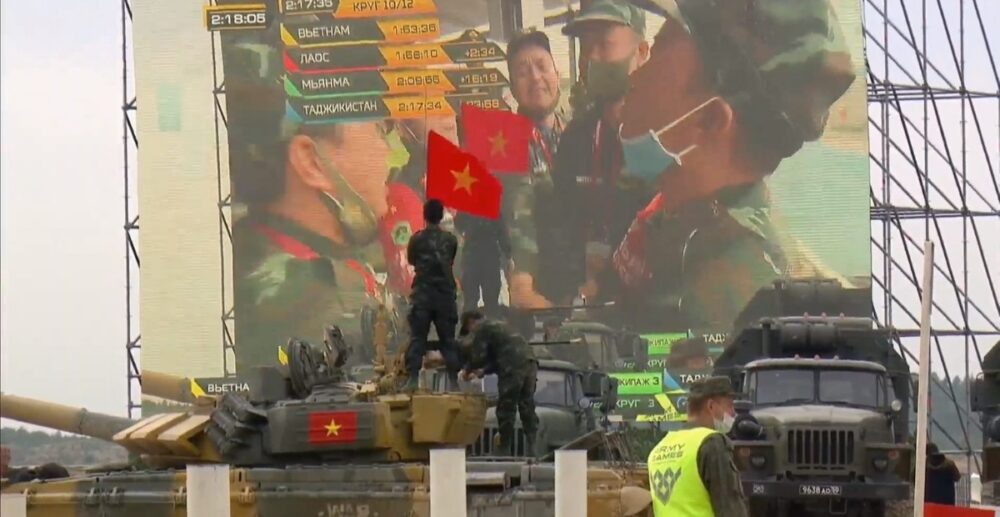 វៀតណាមដណ្ដើមបានតំណែងជើងឯកក្នុងការប្រកួតរថក្រោះនៅឯហ្គេម Tank Biathlon 2020 ក្នុងក្រុមទីពីរ