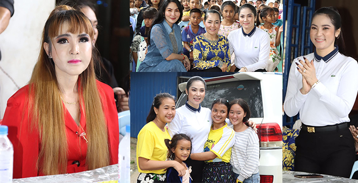 តារាសិល្បៈជាច្រើនដួង រួមគ្នាជាមួយកញ្ញា Pak Bom ខ្មែរ ចែកអំណោយដល់កុមារកំព្រានៅស្រុកកណ្ដាលស្ទឹង