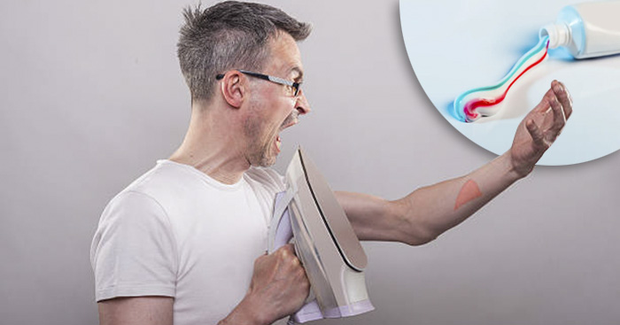 រលាកឆ្នាំងអ៊ុត លាបថ្នាំដុសធ្មេញបានឬទេ?