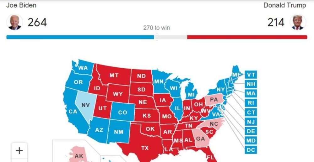 បច្ចុប្បន្ន​ភាព​បណ្ដោះ​អាសន្ន​នៃ​លទ្ធផល​រាប់​សន្លឹក​ឆ្នោត​ក្នុង​ការ​បោះ​ឆ្នោត​នៅ​អាមេរិក​