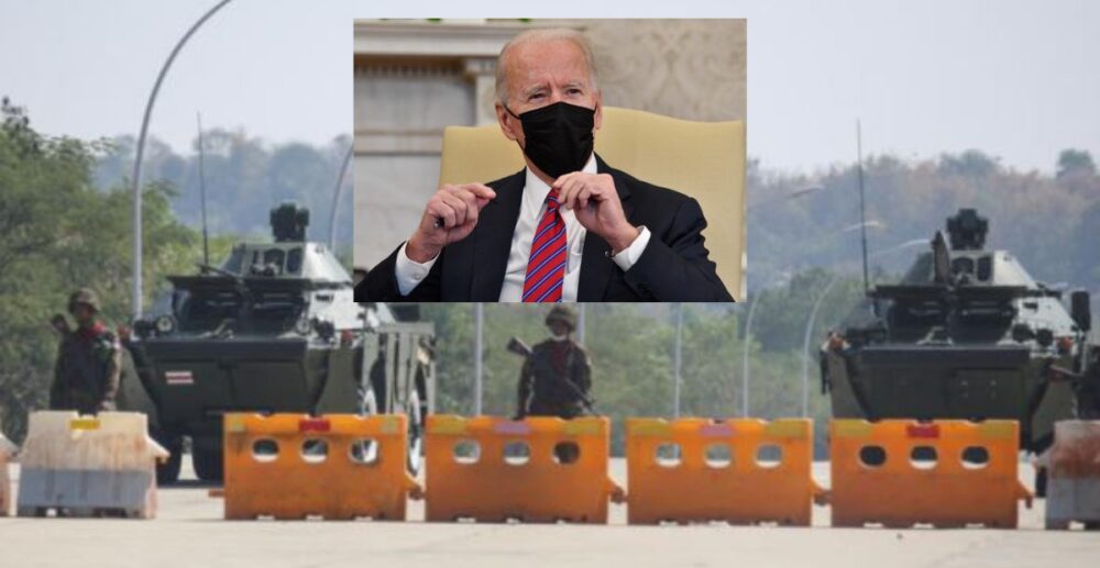 Joe Biden ព្រមាន​ថា​នឹងដាក់​ទណ្ឌកម្ម​មី​យ៉ាន​ម៉ា ក្រោយ​រដ្ឋប្រហារ​​យោធា​​កាលពី​ម្សិលមិញ