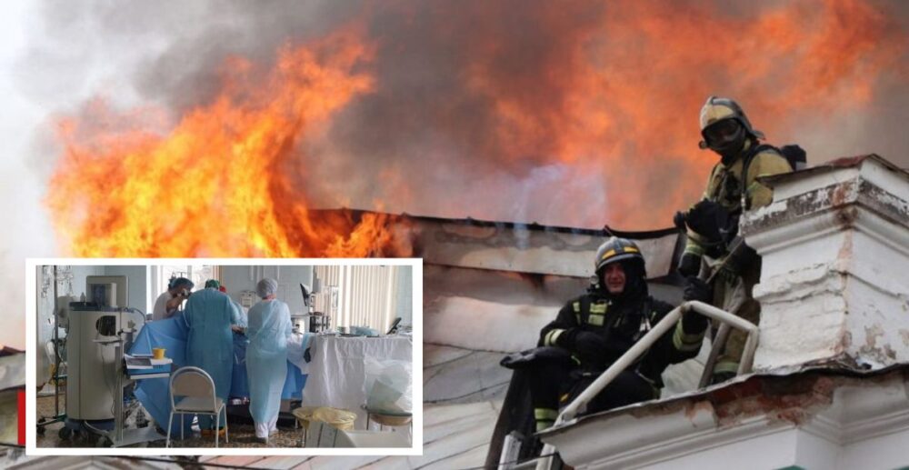 (វីដេអូ)-វះកាត់​បេះដូង​ក្នុងពេល​មន្ទីរពេទ្យ​កំពុង​ឆាបឆេះ ក្រុម​វេជ្ជបណ្ឌិត​រុស្ស៊ី នៅតែ​ទទួលបាន​ជោគជ័យ