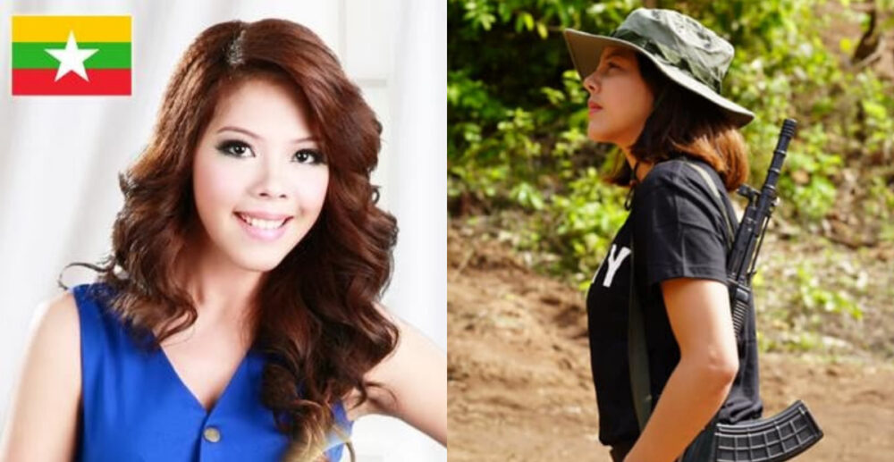 អតីតបវរកញ្ញារបស់មីយ៉ានម៉ា ចូលធ្វើទាហាននៃទ័ពព្រៃ ដើម្បីប្រឆាំងរបបសឹក