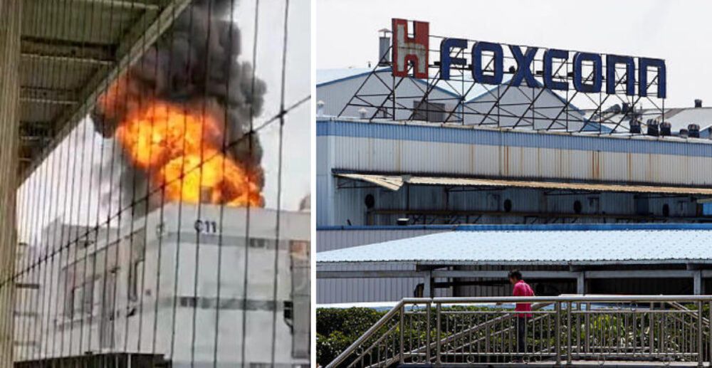 ឆេះ​រោងចក្រ Foxconn របស់ តៃវ៉ាន់ នៅ​ប្រទេស​ចិន ក្រោយ​ស្ថាបនិក​ក្រុមហ៊ុន​នេះ ស្នើ​ទិញ​វ៉ាក់សាំង Covid-19 ជូន​កោះ​តៃវ៉ាន់