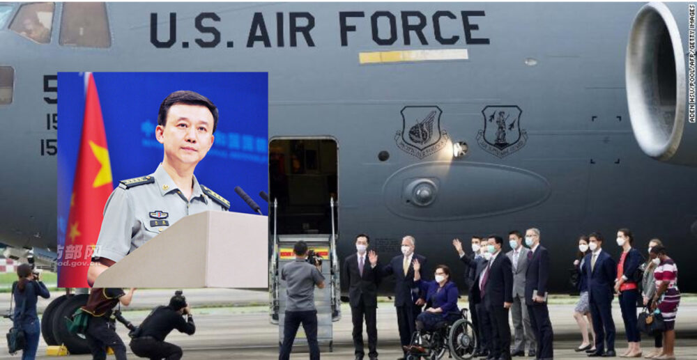 ចិន ថា «ការពារ​អធិបតេយ្យភាព លើ កោះ​តៃវ៉ាន់ ដោយ​គ្រប់​មធ្យោបាយ» ក្រោយ​តំណាងរាស្ត្រ​អាមេរិក ជិះ​យន្ត​ហោះ​យោធា​ ទៅ​​ជួប​មេដឹកនាំ​តៃវ៉ាន់