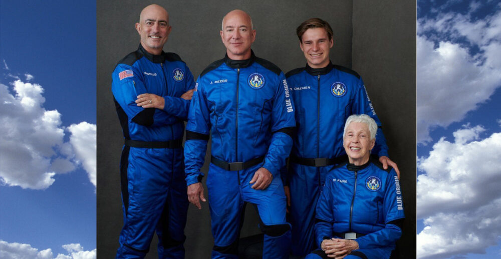 យាន Blue Origin របស់​មហា​សេដ្ឋី Jeff Bezos នឹង​ដឹក​មនុស្ស​ទៅកាន់​ទី​អវកាស នា​ថ្ងៃនេះ