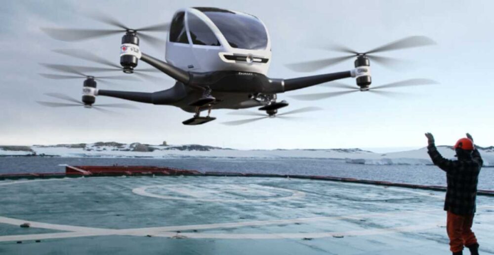 រោងចក្រ​ផលិត​តាក់ស៊ី​ហោះ​របស់​ក្រុមហ៊ុន EHang