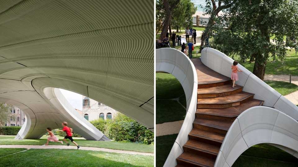 (វីដេអូ)-ស្ពាន​បោះ​ពុ​ម្ភ​ដោយ​ម៉ាស៊ីន 3D ​ដំឡើង​ពី​ផ្ទាំង​បេតុង 500 ស្រទាប់