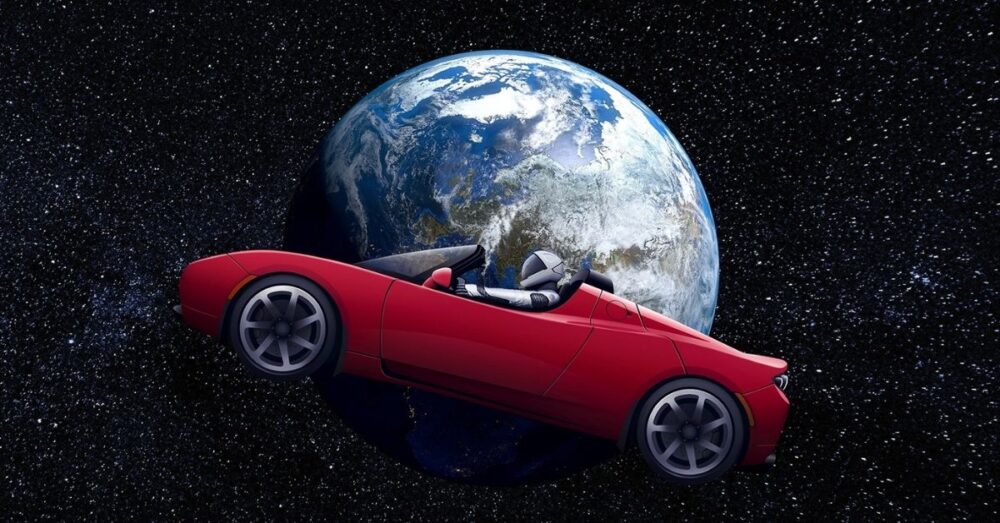 រថយន្ត​អគ្គិសនី Tesla ហោះ​បាន ៣.២ ពាន់​លាន​គីឡូម៉ែត្រ នៅ​ទី​អវកាស