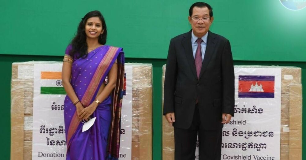 កម្ពុជា ទទួល​ជំនួយ​ជា​វ៉ាក់សាំង​បង្ការ ជំងឺ​កូ​វីដ-១៩ ពី សាធារណរដ្ឋ​ឥណ្ឌា