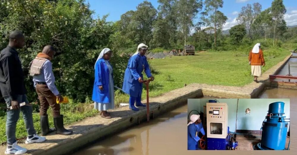 រោងចក្រ​វា​រី​អគ្គិសនីខ្នាត​តូច​មួយ ដែល​សាងសង់​ដោយ​ប្រាក់​រៃអង្គាស​បាន​ នៅ ប្រទេស​កុង​ហ្គោ