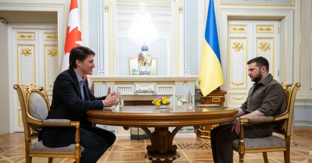 នាយករដ្ឋមន្ត្រី​កាណាដា ធ្វើ​ទស្សនកិច្ច ប្រទេស​អ៊ុយ​ក្រែ​ន និង​ប្រកាស​ផ្ដល់​អាវុធ​ថ្មី