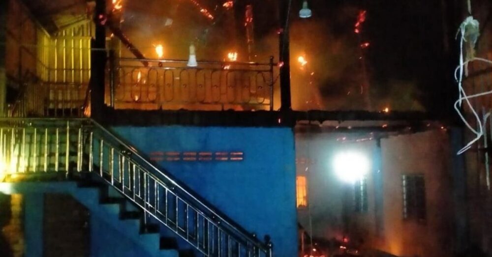 អគ្គិភ័យ​ឆាប់ឆេះ​ផ្ទះមួយ​ និង​ទ្រព្យសម្បត្តិ​ទាំង​អស់​​របស់​ប្រជាពលរដ្ឋ​មួយ​គ្រួ​នៅ​ស្រុក​ថ្ពង