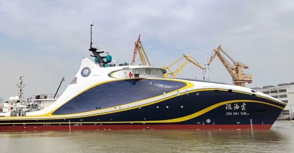 (វីដេអូ)-ប្រទេសចិន បង្ហាញកប៉ាល់មេគ្មានមនុស្សបើកបរដំបូង