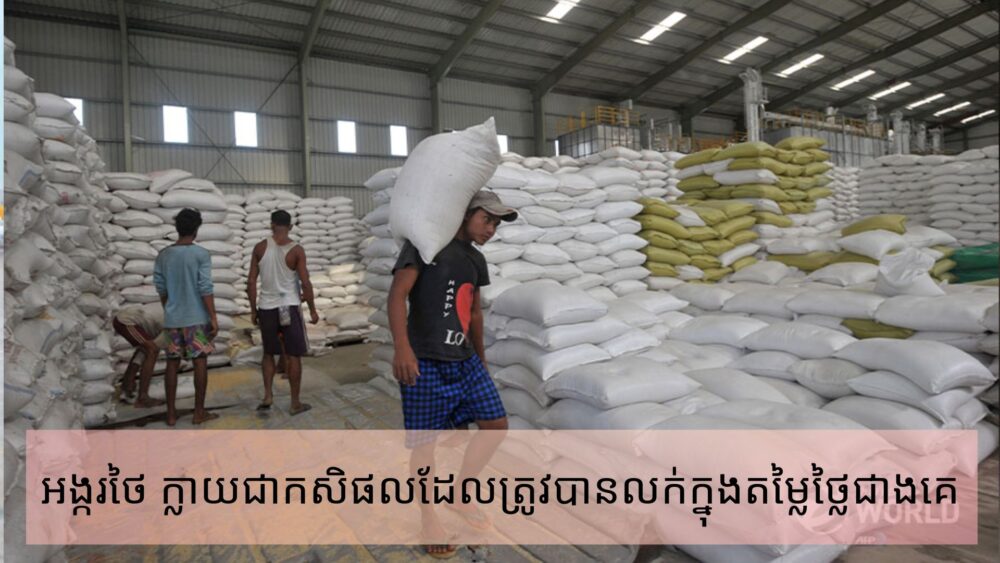 អង្ករ​ថៃ ក្លាយជា​កសិផល​ដែល​ត្រូវបាន​លក់​ក្នុងតម្លៃ​ថ្លៃ​ជាងគេ​នៅ​​ក្នុង​ពិភពលោក