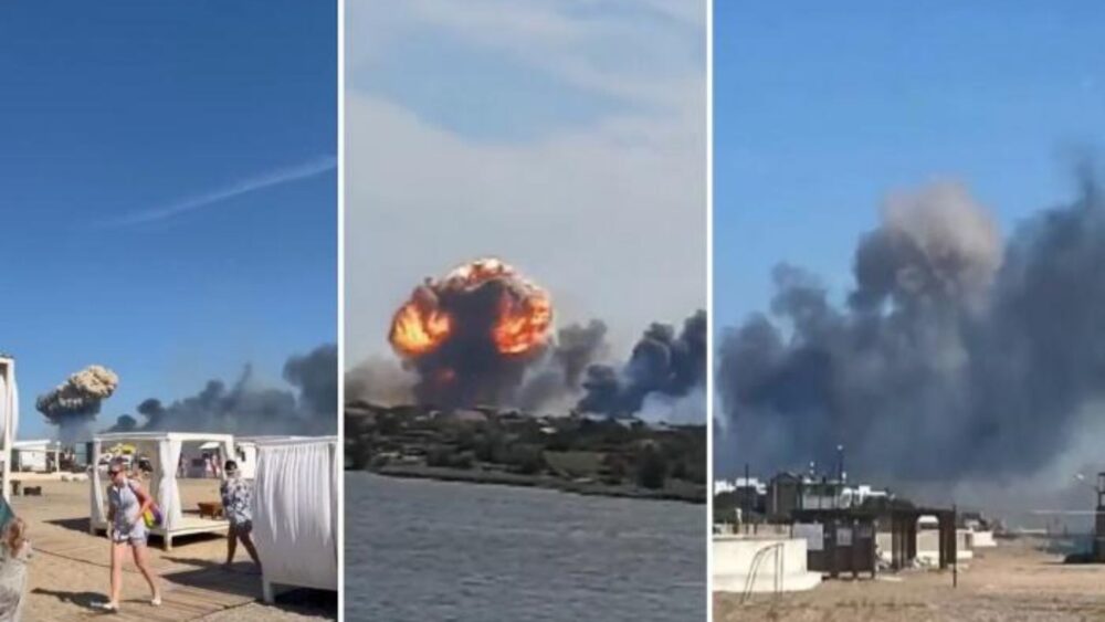 ផ្ទុះ​ធំ​ជាច្រើន​ករណី​នៅឯ​ព្រលានយន្តហោះ​របស់​ឧបទ្វីប​គ្រី​មៀ (Crimea)