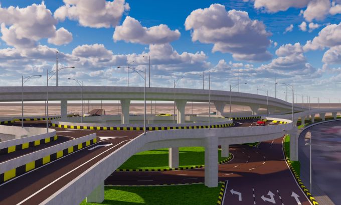 គម្រោងសាងសង់ស្ពានអាកាសនៅចំណុចប្រសព្វមហាវិថី សម្តេចតេជោ ហ៊ុន សែន មហាវិថីព្រះមុនីវង្ស និងវិថីកងយោធពលខេមរភូមិន្ទ នៅ​ រាជធានី​ភ្នំ​ពេញ