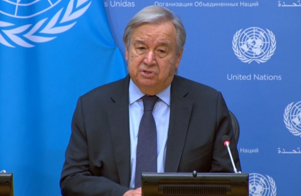 អគ្គលេខាធិការនៃ​អង្គការសហប្រជាជាតិ ថ្កោលទោស​រុស្ស៊ី ក្នុង​រឿង​រឹប​អូស​​ទឹក​ដី​របស់ អ៊ុយក្រែន