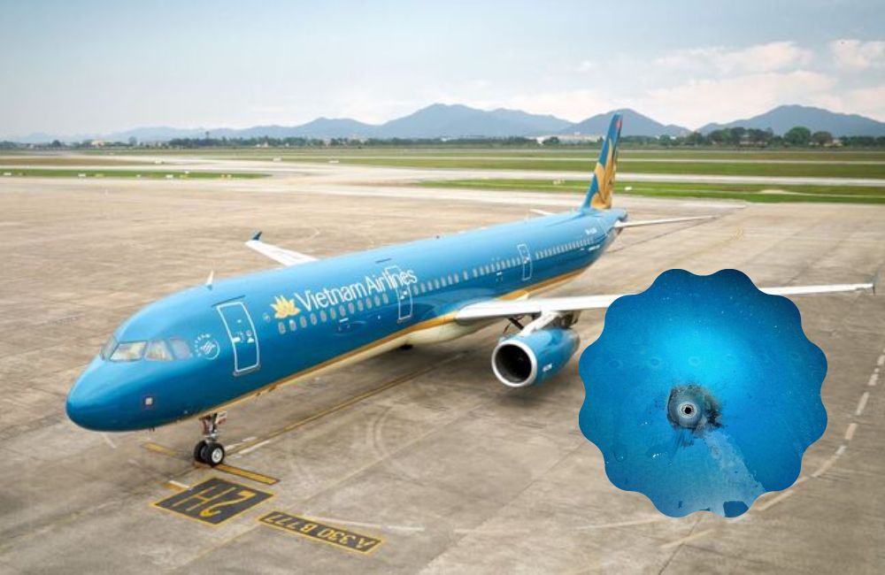 រន្ទះបាញ់ចំយន្តហោះរបស់ក្រុមហ៊ុន Vietnam Airlines បណ្ដាលឱ្យបុគ្គលិក ២ នាក់សន្លប់