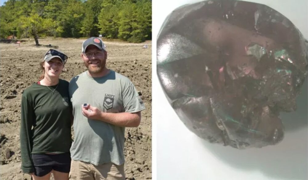 គា​ស់ដីផ្សង​រក​ត្បូង ប្រទះឃើញ​ពេជ្រ​មួយ​គ្រាប់​ក្នុង​ថ្ងៃ​ខួបអាពាហ៍ពិពាហ៍