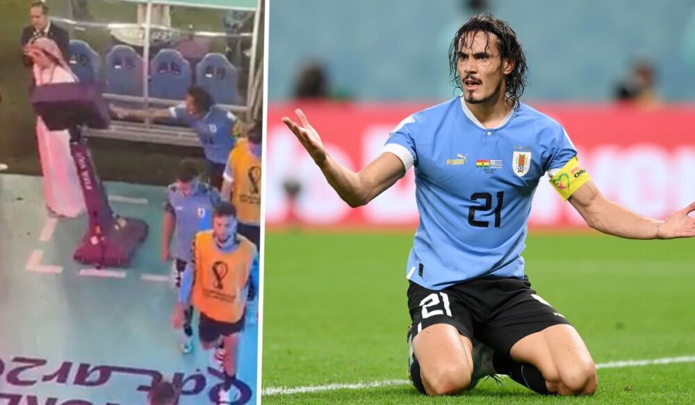 កីឡាករ​អ៊ុយរូហ្កាយ ដាល់​រំលំ​​អេក្រង់ VAR នៅ World Cup 2022 បន្ទាប់​ពី​ត្រូវ​ជម្រុះ​