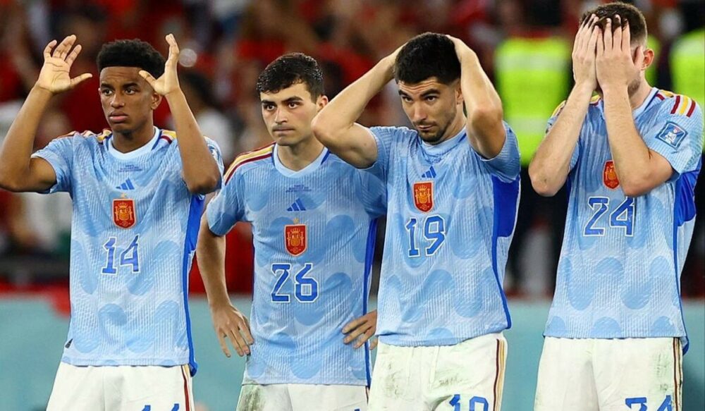 អេ​ស្ប៉ា​ញ់ «ក្លាយ​ជា​ក្រុម​ដែល​ចាញ់​ការប្រកួត​ប៉េ​ណាំង​ទី​ច្រើន​បំផុត​នៅ World Cup»