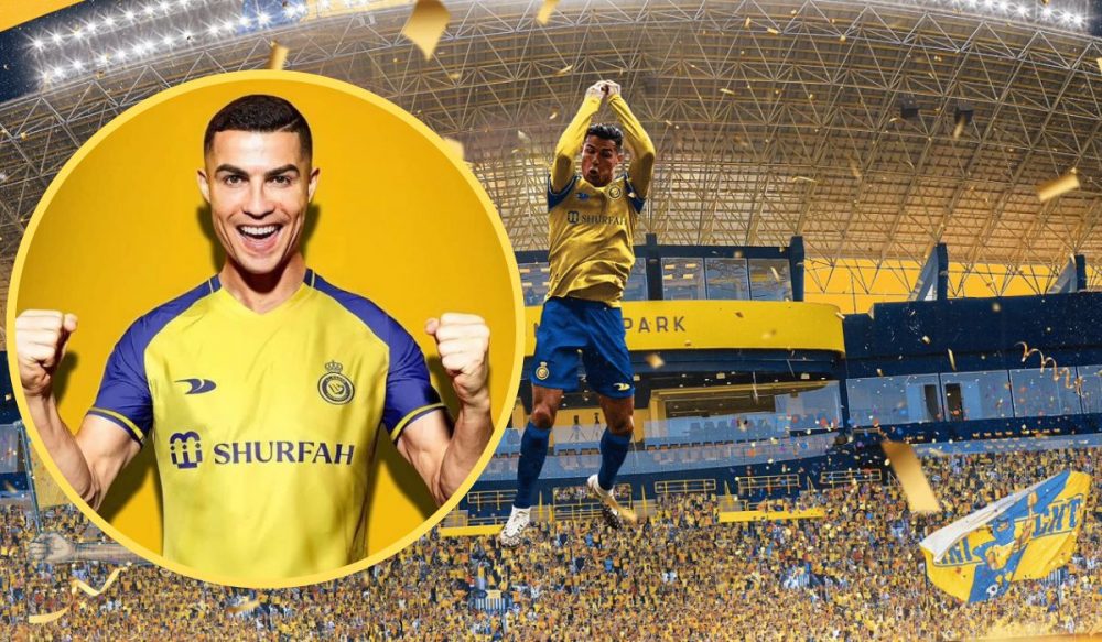 ទិដ្ឋភាព​នៃ​ពី​ធី​បង្ហាញខ្លួន​របស់ Ronaldo នៅ​ក្លឹប Al Nassr របស់​អា​រ៉ា​ប៊ី​សា​អូឌីត