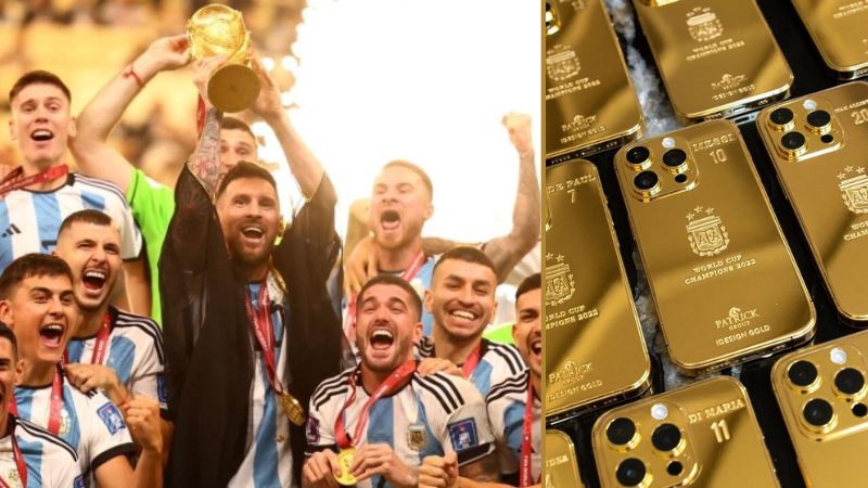 Messi ជូន​ iPhone ស្រោប​មាស​ 35 គ្រឿង​ដល់​ក្រុម​ជម្រើស​ជាតិ​អាហ្សង់ទីន