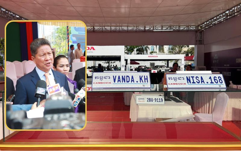 កម្ពុជា​លក់​លេខ​យានយន្ត​ពិសេស​បាន​ជាង 50 លាន​ដុល្លារ​ក្នុង​បី​ឆ្នាំ​កន្លង