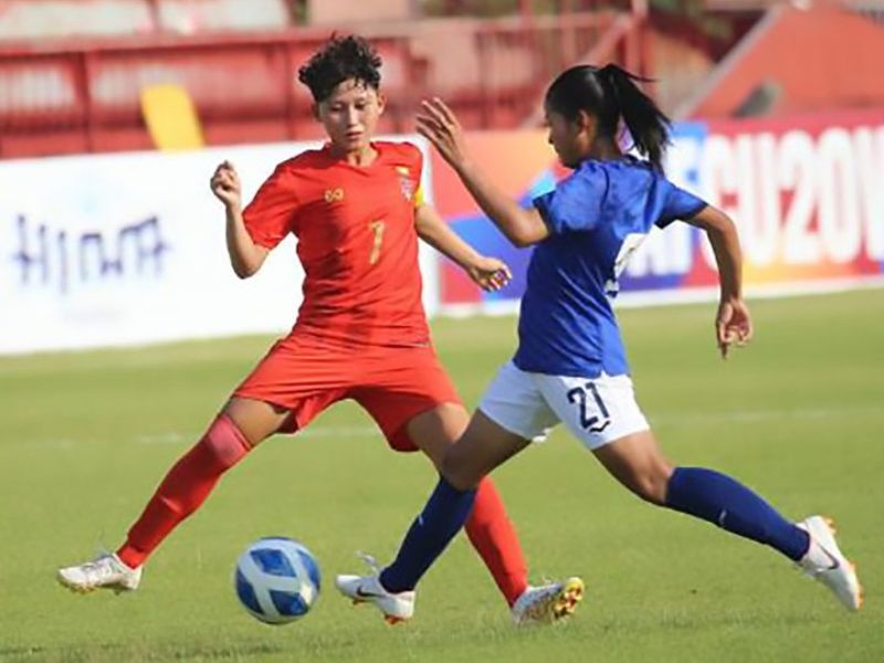 កម្ពុជា​ចាញ់​ភូមា 0-2 ក្នុងការ​ប្រកួត​បើកឆាក​ពូ​ល G នៃ​ពានរង្វាន់​បាល់ទាត់​នារី​ទ្វីបអាស៊ី​អាយុ​ក្រោម​ម្ភៃ​ឆ្នាំ