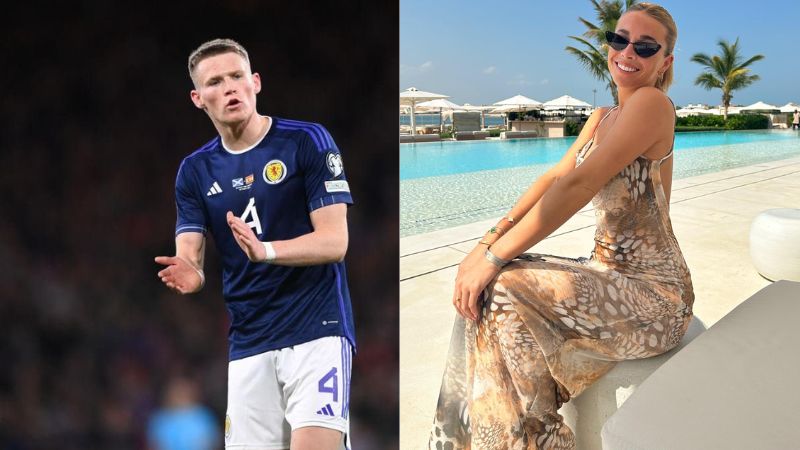 ខ្សែបម្រើ McTominay របស់​ស្កុ​តឡែ​ន​លេចធ្លោ​លើ​វាលស្មៅ​ក៏​ព្រោះ​តែមាន​ស្រី​ស្នេហ៍​ដ៏​ស្រស់ស្អាត