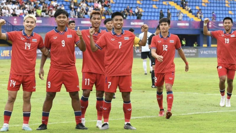 ក្រុមបាល់ទាត់ U-22 ថៃ រកគ្រាប់បាល់បានលឿនបំផុតនៅស៊ីហ្គេម 2023 គិតត្រឹមបច្ចុប្បន្ន