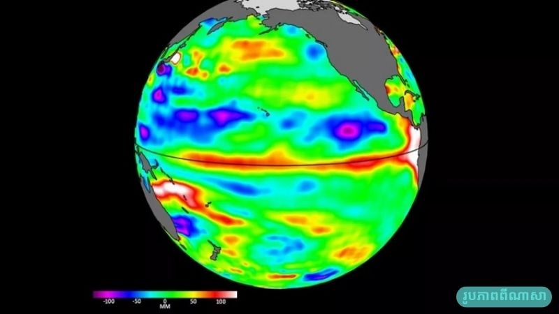 ណា​សា​ (NASA) រកឃើញ​សញ្ញា​ទឹកសមុទ្រ​ឡើងក​ម្ដៅ​ខុស​ប្រក្រតី​ El Nino ពី​អវកាស