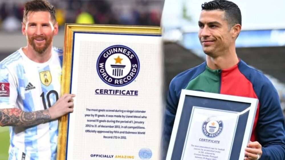 Messi មានកំណត់​ត្រា Guinness ច្រើនជាង Ronaldo